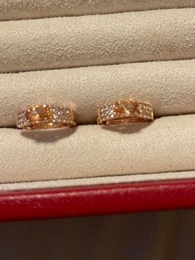 Bomb party Rose Gold November Hoop Earrings